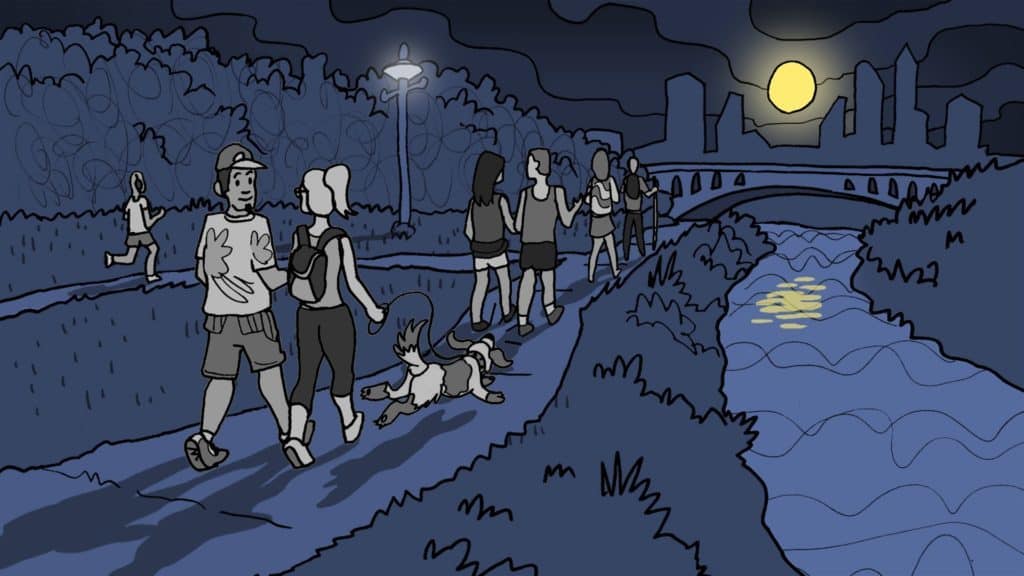 Image The Currents + HTXoutdoors Full Moon Hiking Zen